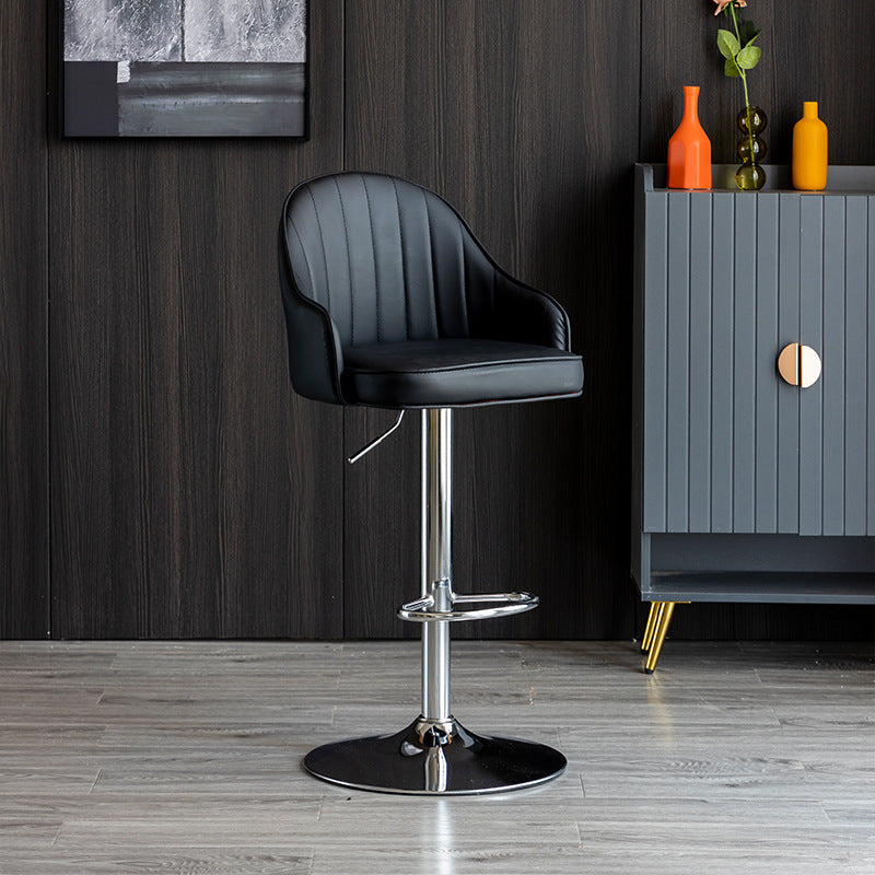 Modern Counter Height Bar Stool with Ergonomic Backrest