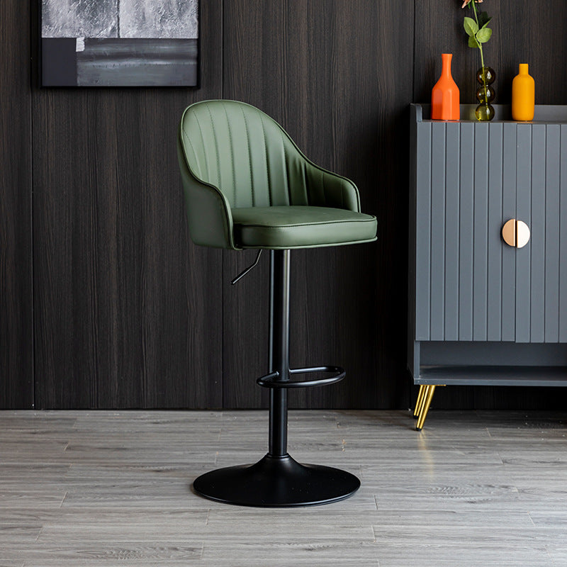 Modern Counter Height Bar Stool with Ergonomic Backrest