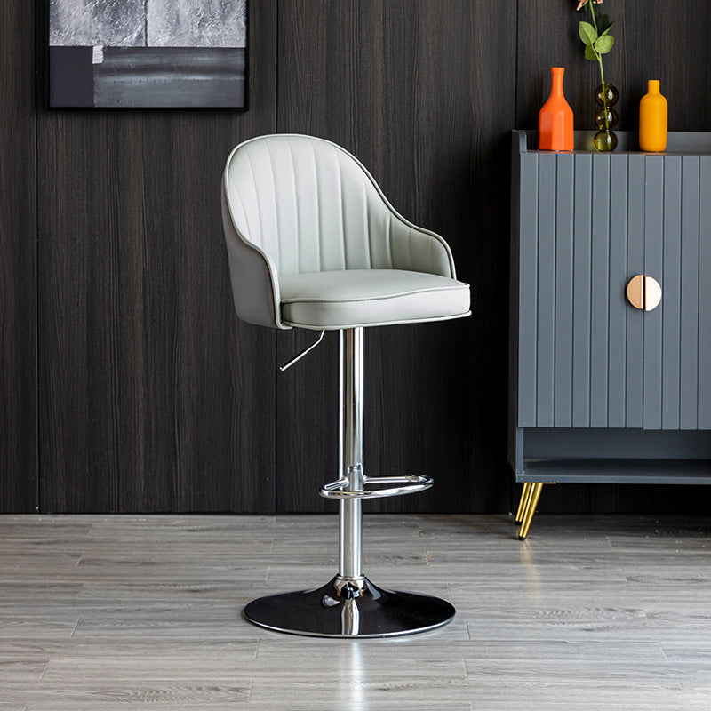 Modern Counter Height Bar Stool with Ergonomic Backrest